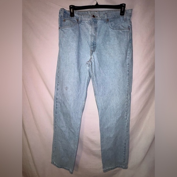 Levi's Men's Straight Jeans in Light Blue - Picture 1 of 9